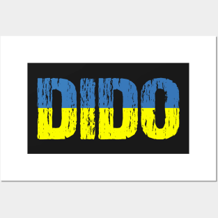 Dido Grandfather Distressed Ukrainian Flag Posters and Art